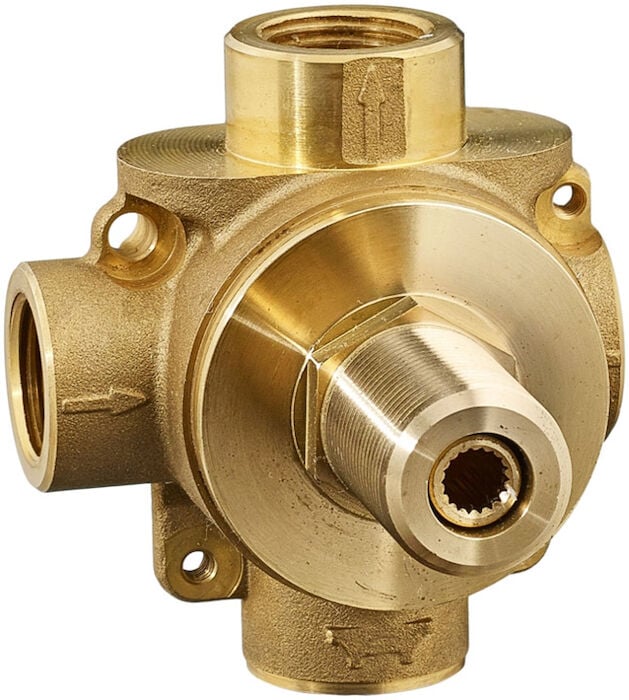 2-Way In-Wall Diverter Valve Body (Shared Functions) 