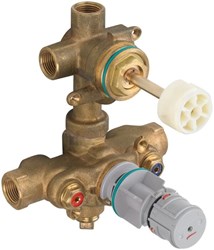 2-Hdl Thermo Rgh Valve W/3Way Div-Shared ,R523S