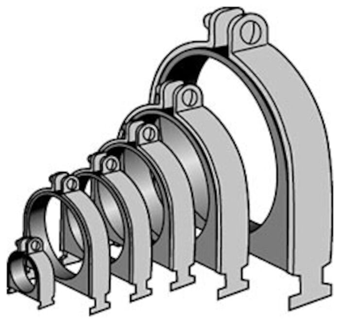 Anvil AS010ODN 5/8 in Electrogalvanized Carbon Steel Strut Pipe Clamp