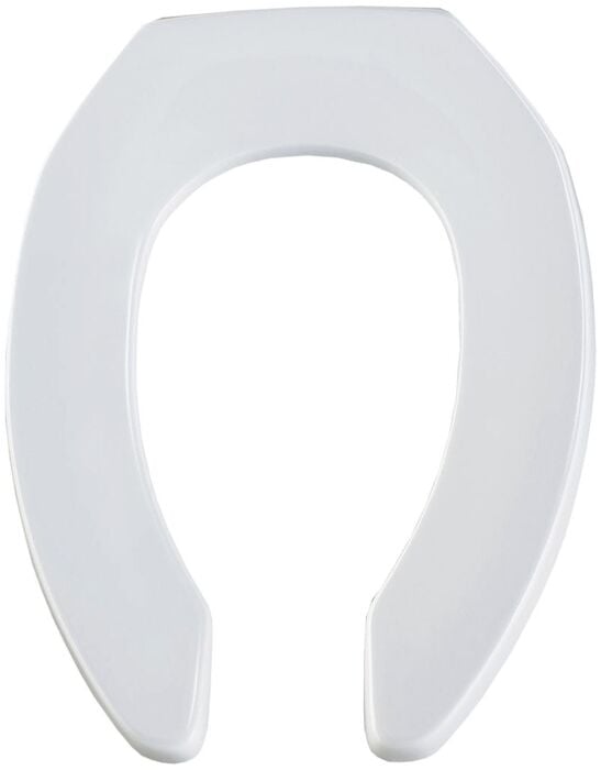 Black Plastic Elongated Open Front without Cover Toilet Seat Elongated, Seat, Plastic