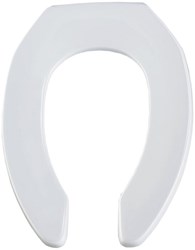 White Plastic Elongated Open Front without Cover Toilet Seat ,18200949,10203578,18200709,18107500,1955SSCWH,1955SSWH,1955SSCT000,1955SSCT,18006171,1955C,1955