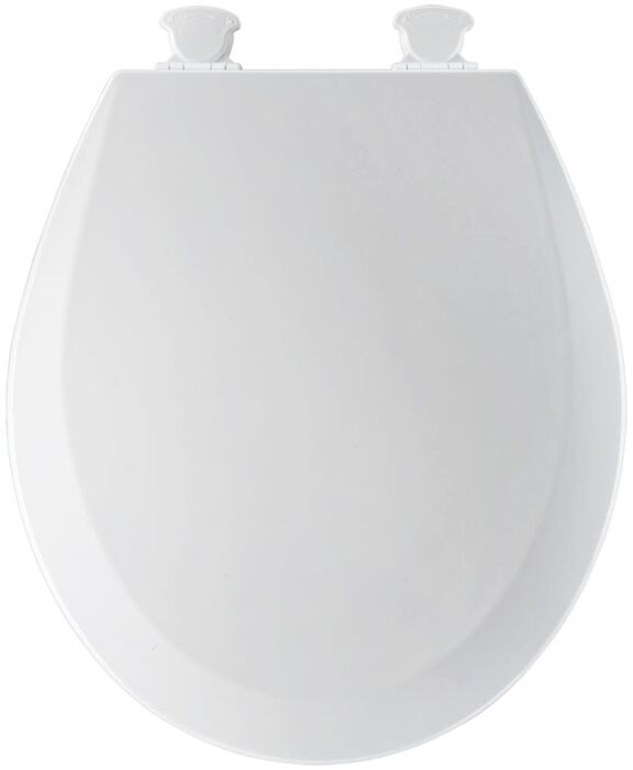 Almond Wood Round Closed Front with Cover Toilet Seat 