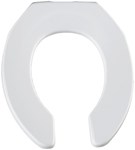 955CT Bemis Sta-Tite White Plastic Round Open Front without Cover Toilet Seat ,