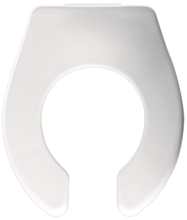 White Plastic Toddler/Baby Open Front without Cover Toilet Seat Round, Seat, Plastic