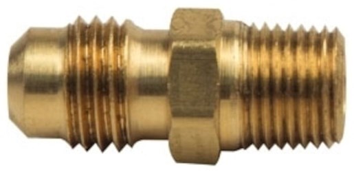 48-4-2 1/4 X 1/8 Brass Reducing Union 45 Degree Flare X Male Threaded 
