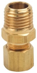1/4 in. O.D. Compression x 1/4 in. MIP No-lead Brass Compression Male Adapter Fitting ,6844X,6844,C74059LF,JONC74059LF,1414CPUM,COMA14,CMB