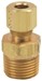 1/4 in. O.D. Compression x 3/8 in. MIP No-lead Brass Compression Male Reducing Adapter Fitting - BRA6846X