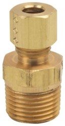 1/4 in. O.D. Compression x 3/8 in. MIP No-lead Brass Compression Male Reducing Adapter Fitting ,6846X,6846,C74060LF,JONC74060LF,1438CPUM,COMA1438,CMBC