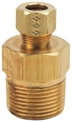 3/8 in. O.D. Tube  x 3/4 in. MIP Compression Male Reducing Adapter ,68-6-12X