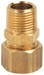1/2 in. O.D. Compression x 3/8 in. MIP No-lead Brass Compression Male Reducing Adapter Fitting - BRA6886X