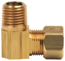 69-6-4x 3/8 X 1/4 Lf Brass 90 Reducer Elbow Compression X Male Threaded 