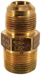 5/8 in. O.D. Flare (15/16-16 Thread) x 1/2 in. MIP Brass Gas Fitting ,BCM5,MAU2108,FU15D,FU15116D,5812BUM,1PMAU2-10-8,13004878,ZMAU2-10-8,33107947,1516MD,1516M,CHU,CHU1516D,FMD