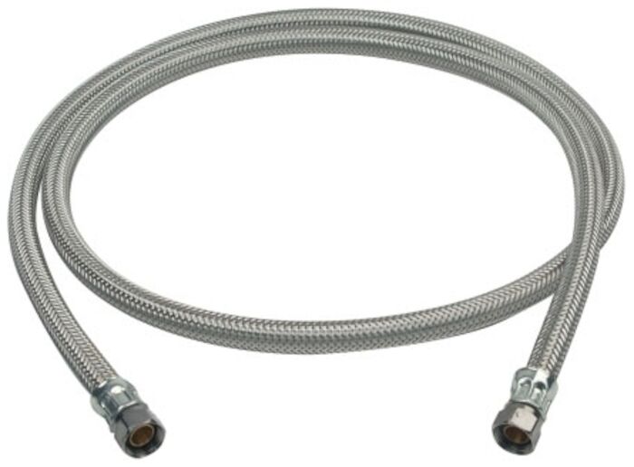 Brasscraft Mfg Co Brasscraft 3 8 In Compression X 3 8 In Compression 20 In Braided Stainless Steel Dishwasher Water Line
