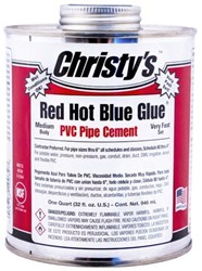 RH-RHBG-PT-24 Christy 16 oz Hot Blue 468 PVC Cement ,RHRHBGPT,RHRHBG,55245,RHBG16