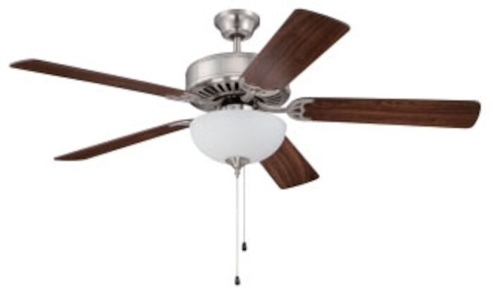 C201BNK Pro Builder 201 52 in Ceiling Fan 4643 cfm Brushed Polished Nickel 