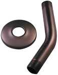 89411 Danco 6 in Brass Oil Rubbed Bronze Wall Shower Arm With Flange ,89411