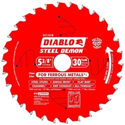 D0530fm Diablo Tools Demon 5-3/8 In Circular Saw Blade 30 Teeth CAT500D,008925069553