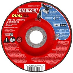 Dbd045125x01f Diablo Tools 4-1/2 Grinding & Cutting Wheel Type 27 CAT500D,008925094548