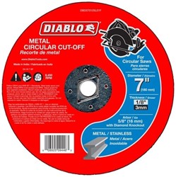 Dbd070125l01f Diablo Tools 7 Cut-off Wheel Type 1 