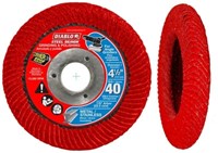 DCC045040N01F Tools 4-1/2 in 40 Grit Flap Disc Type 29 ,