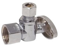 10733LF Ez-Flo Professional Series 1/2 in X 3/8 in Chrome Plated Angle Stop 