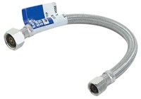 48003 Ez-Flo Steel-Flex 3/8 Comp X 1/2 IPS X 12 Nickel Plated Sink Supply Kit ,48003,48003,ELS,ELC,PLS1-12A F,PLS112A,PLS112AF