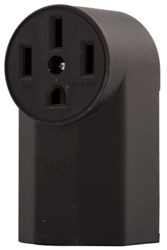 1225 Eaton Power Surface Straight Blade 125/250 Volts Black Glass Reinforced Nylon Electrical Receptacle ,1225,032664305702,55054,LEV55054P00