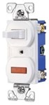 277W-BOX Cooper White 15 Amps 120 Volts (2) Single Pole Switch ,277W-BOX