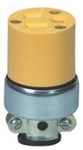 2887-BOX Eaton Straight Blade 125 Volts Yellow Vinyl Body/Solid Brass Blade Electrical Receptacle ,2887-BOX