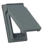 S2966 Cooper Gray Plastic 1 Gang Vertical Switch Cover ,S2966