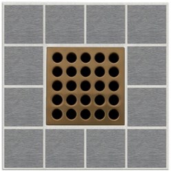 E-4408 EBBE 4IN BRUSHED BRONZE GRATE ,