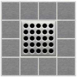 E4410 4 In GRATE/SATIN NICKEL DRAIN ,E4410,EBD,EBBEE