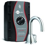 44887B Invite HOT100 Push Button Instant Hot Water Dispenser System (H-HOT100-Satin Nickel) ,