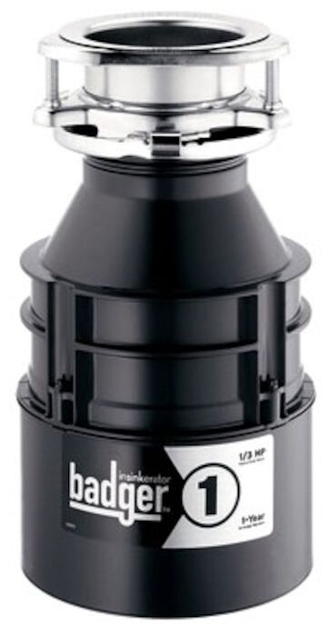 76039H  Badger 1 1/3 HP Disposer without Cord Badger 1, Garbage Disposer, Insinkerator, Garbage Disposal, Disposer, Food Waste Disposer, 1/3 HP, 1/3 HP