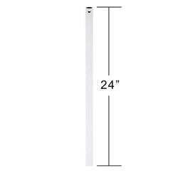 CFDR2BS 2 ft Brushed Steel Down Rod ,