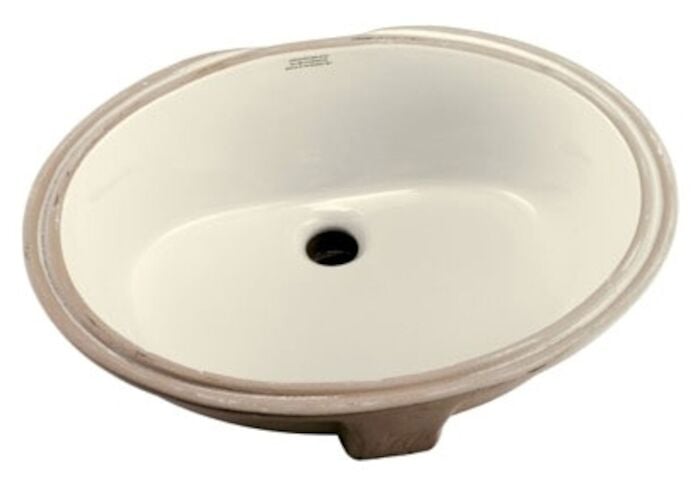 G001278009  Luxoval Biscuit No Hole Under Counter Bathroom Sink 