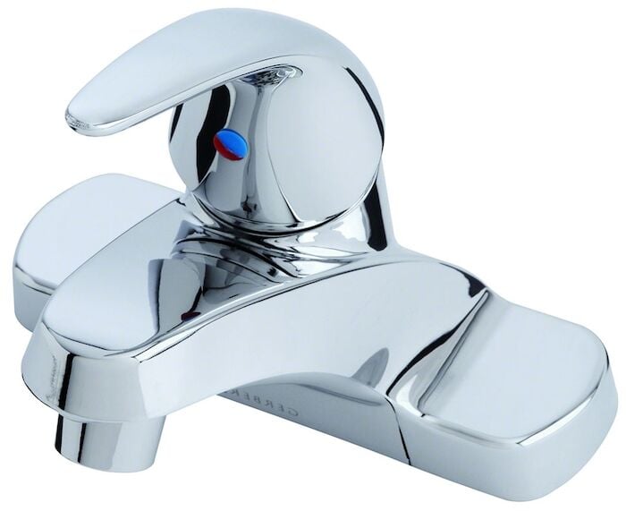 G0040115W  Maxwell SE Polished Chrome ADA  4 in Centerset 3 Hole 1 Handle Bathroom Sink Faucet 1.2 gpm 