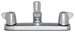 Maxwell 2H Kitchen Faucet w/ Metal Handles &amp;amp; 8&amp;quot; D-Tube Spout 1.75gpm Chrome - GERG0042213