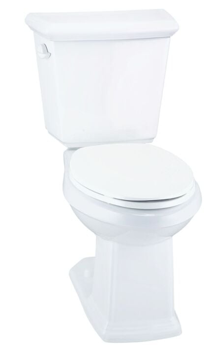 GHE21538  Logan Square ADA White 1.28 gpf 10 in Elongated Floor Toilet Bowl 