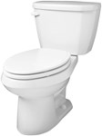 GVP21562 Gerber Viper White 12 in Elongated Floor Toilet Bowl ,