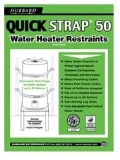 QS-50 GALVANIZED WATER HEATER STRAPS SUPPORTS UP TO 80 GALLONS ,