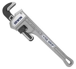 2074114 Irwin Industrial Tools 14 in Silver Cast Aluminum Pipe Wrench ,