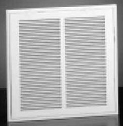 1RAF2025W Premier Aire 20 in X 25 in Baked Powder Coated Steel/Brass Eyelet Return Air Filter Grille ,