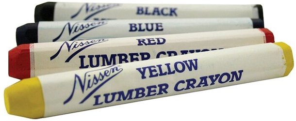 J40351 Jones Stephens 4-1/2 Yellow Lumber Crayon 