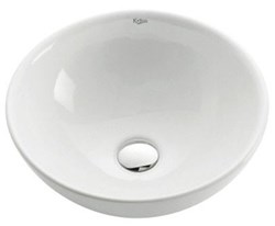 KCV-141 Kraus White Round Vessel Sink ,KCV141