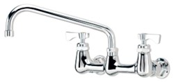 14-810L Krowne Royal Series Polished Nickel Chromium 2 Hole Lever Handle Lead Free Wall Mount Sink Faucet ,