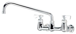 14-812L Krowne Royal Series Polished Nickel Chromium 2 Hole Lever Handle Lead Free Wall Mount Sink Faucet ,14-812L,14812L