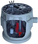 P382XPRG101 1 HP SIMPLEX SEWAGE PACKAGE 1 PH 115V 2 IN DISCHARGE 10FT CORD ,P382XPRG101,LGS