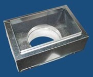 640r610109 M&m 10 X 10 X 9 Steel R6 Insulated Register Box 