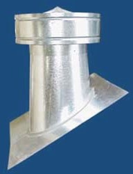 R-Rjtbc4-5/12 M&amp;M 4 In Steel Tapered Roof Jack With Banded Cap ,